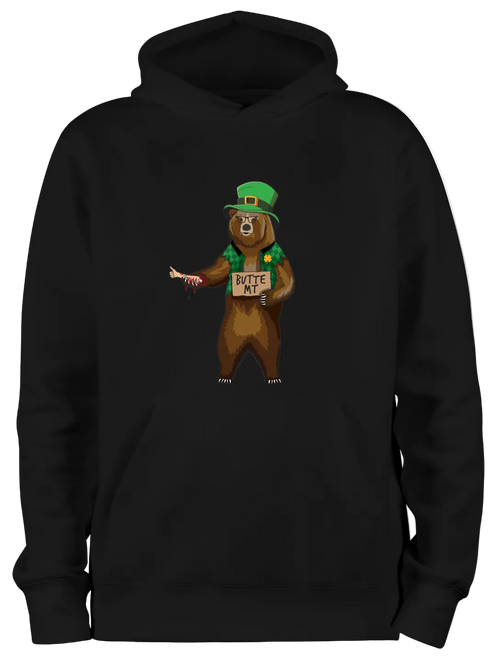 Butte Irish Hitchhiker Bear | Hoodie image 1