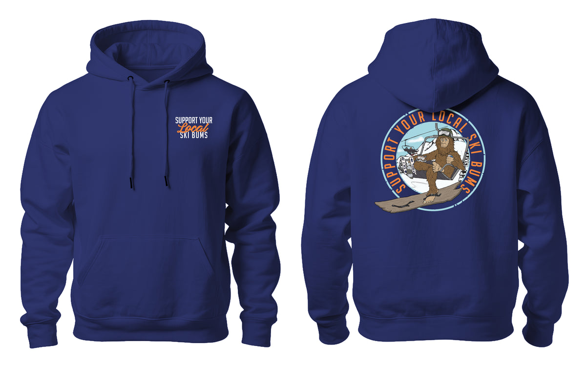Ski Bums Hoodie in New Navy by Lake Monster Montana