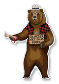 Montana Hitchhiker Bear | Sticker