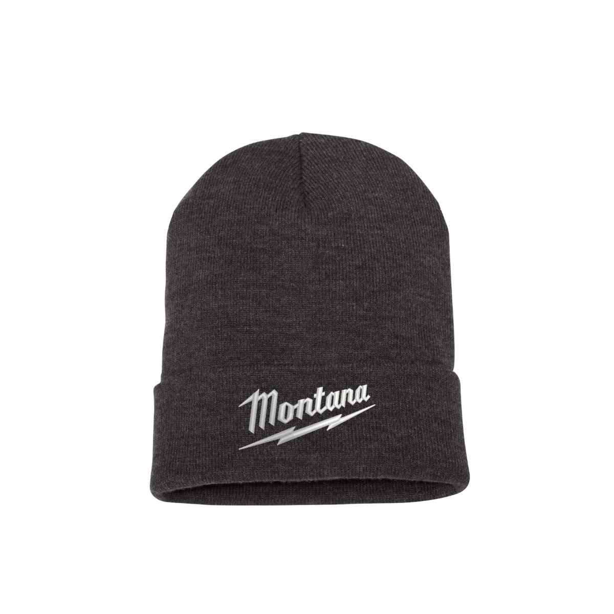 Lake Monster YP Classics beanie in Dark Grey with Montana Tools embroidered design
