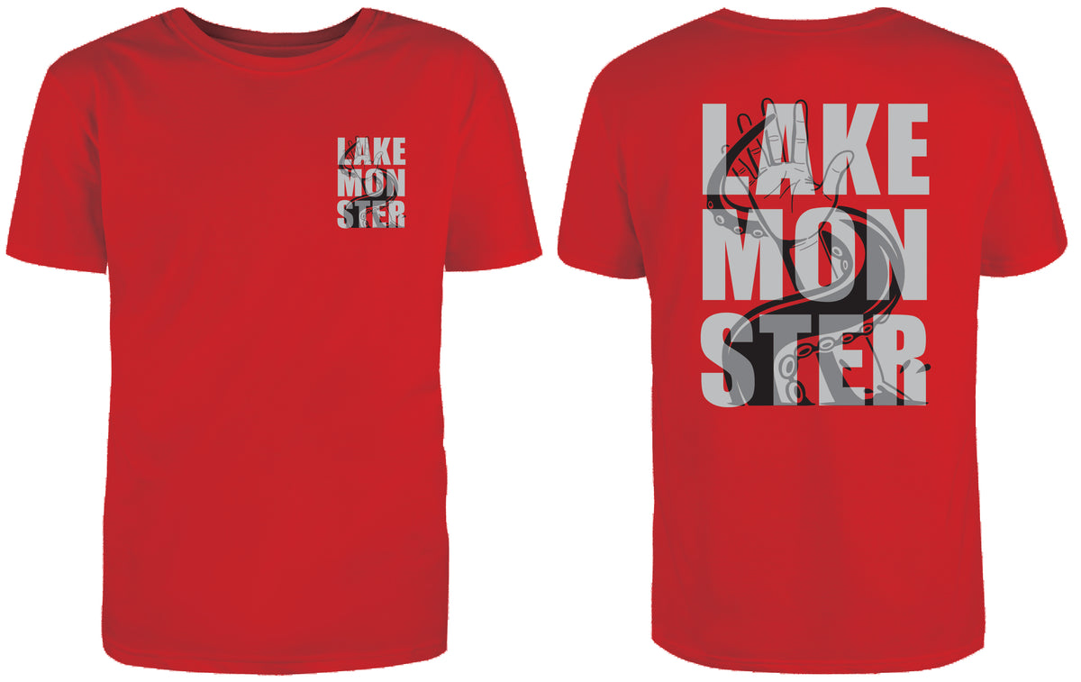 Under Attack Lake Monster Montana t-shirt in red