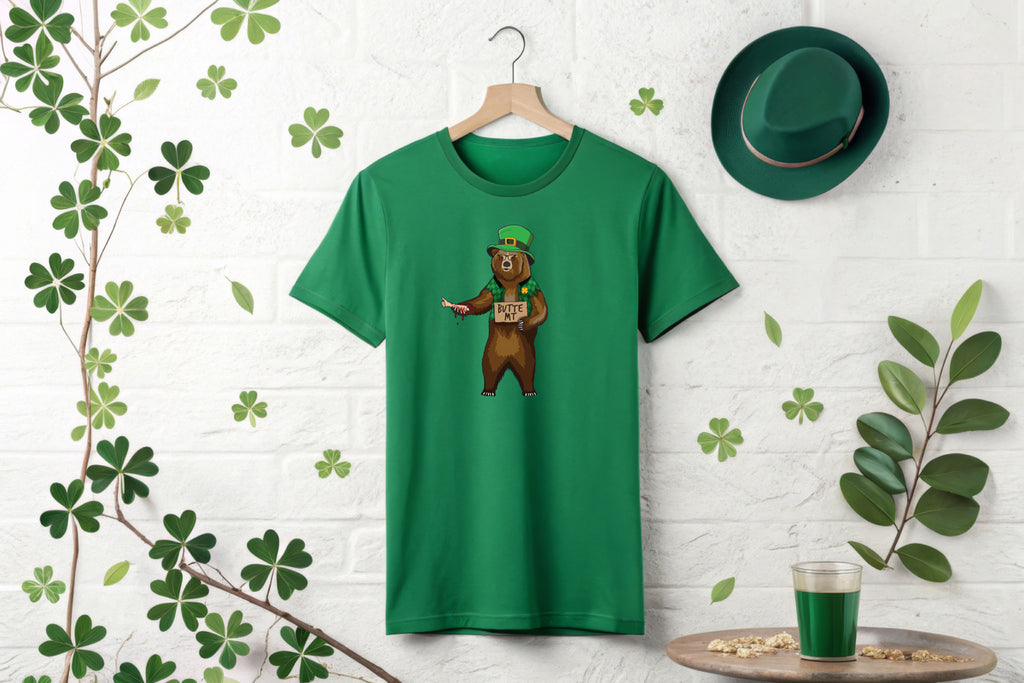 Butte Irish Hitchhiker Bear | T-Shirt