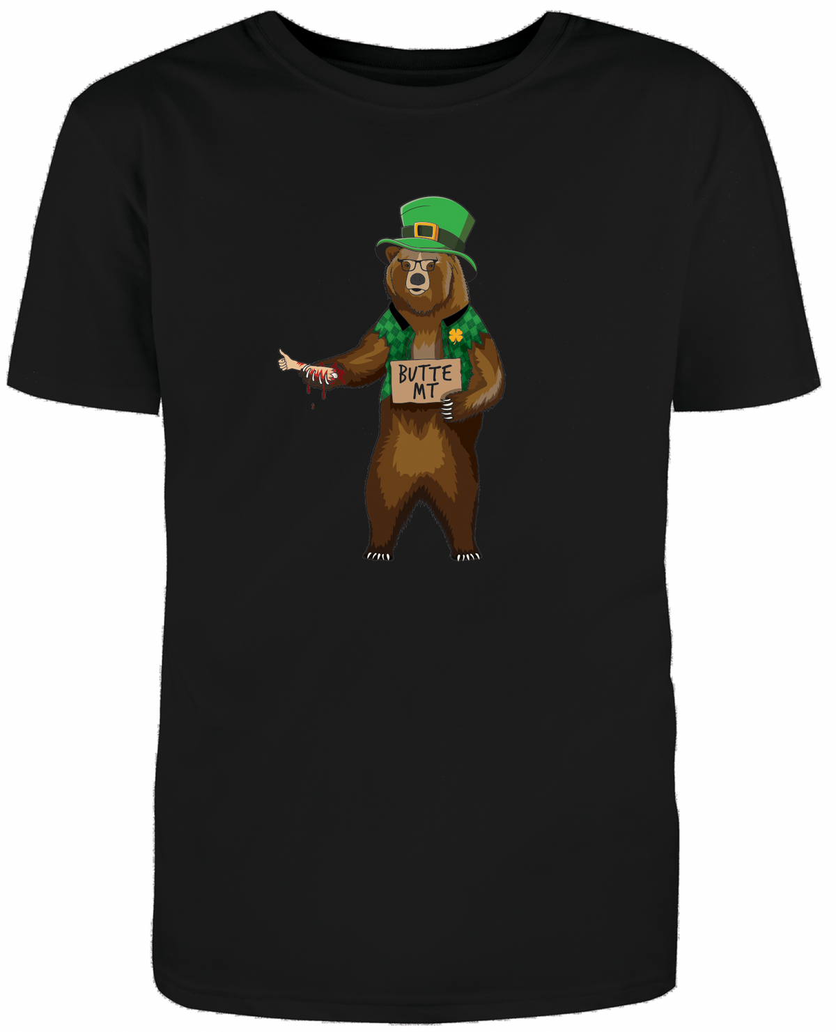 Butte Irish Hitchhiker Bear | T-Shirt