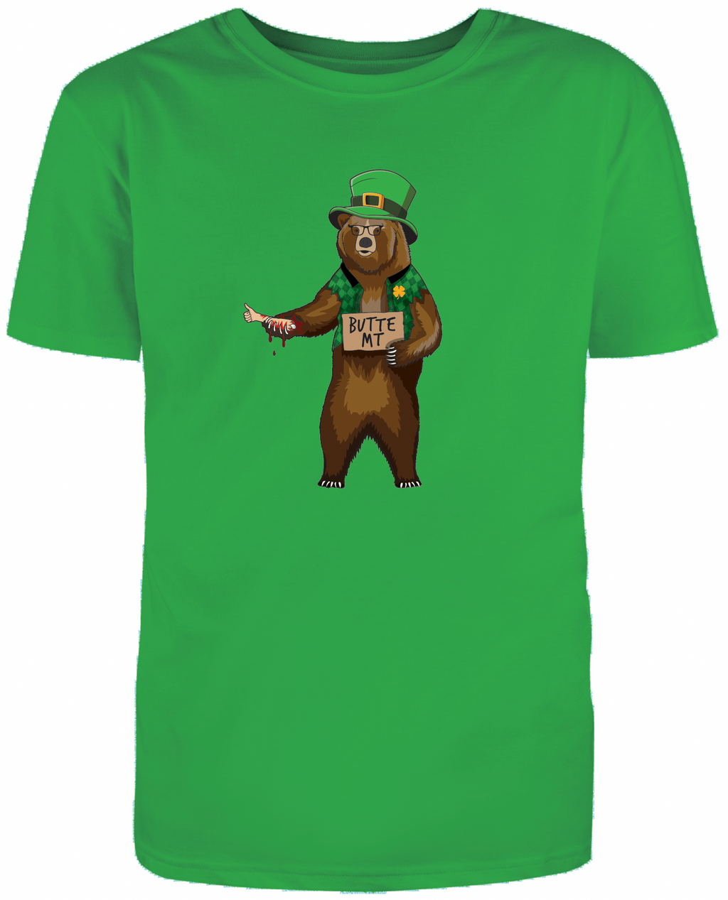 Butte Irish Hitchhiker Bear | T-Shirt