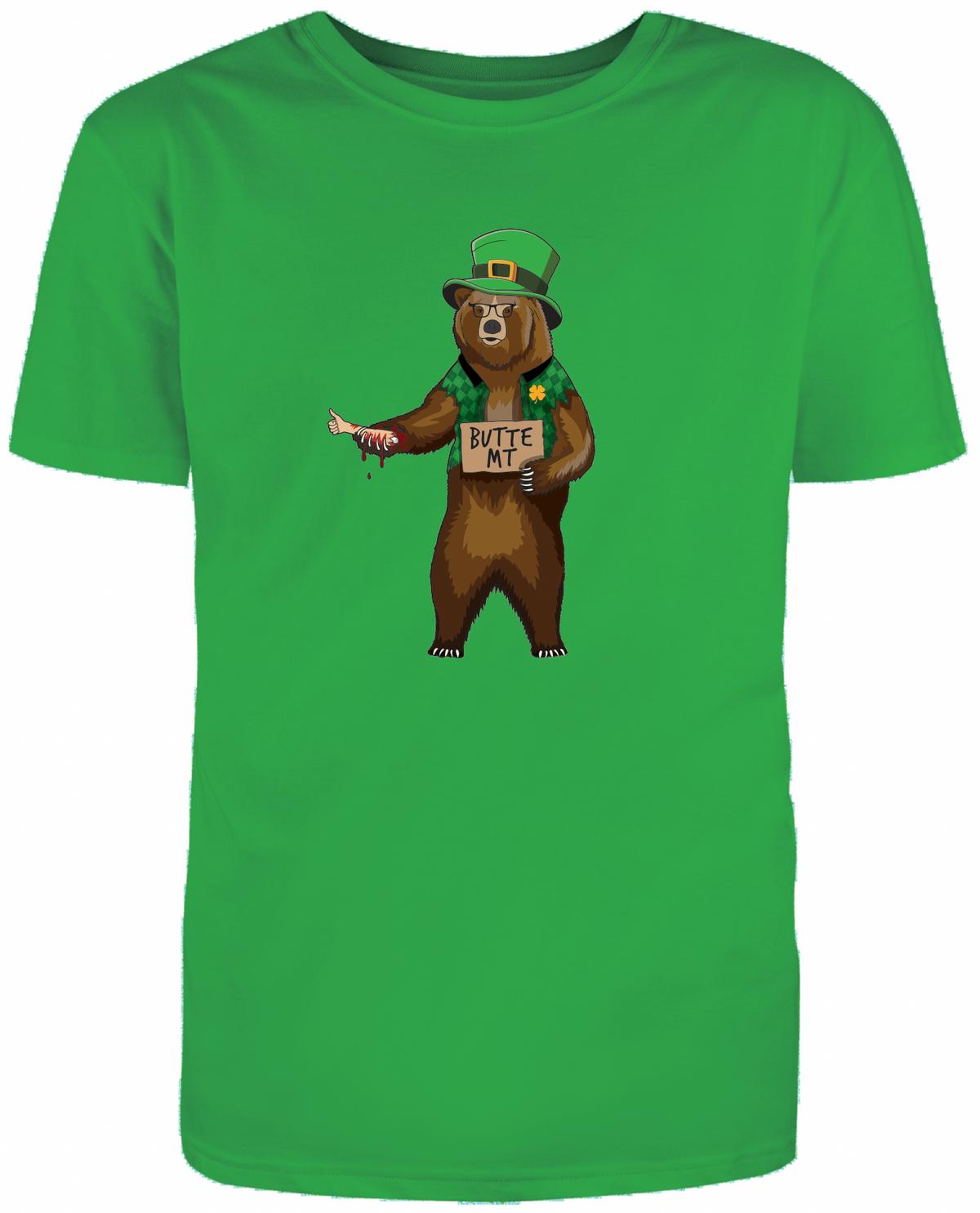 Butte Irish Hitchhiker Bear | T-Shirt