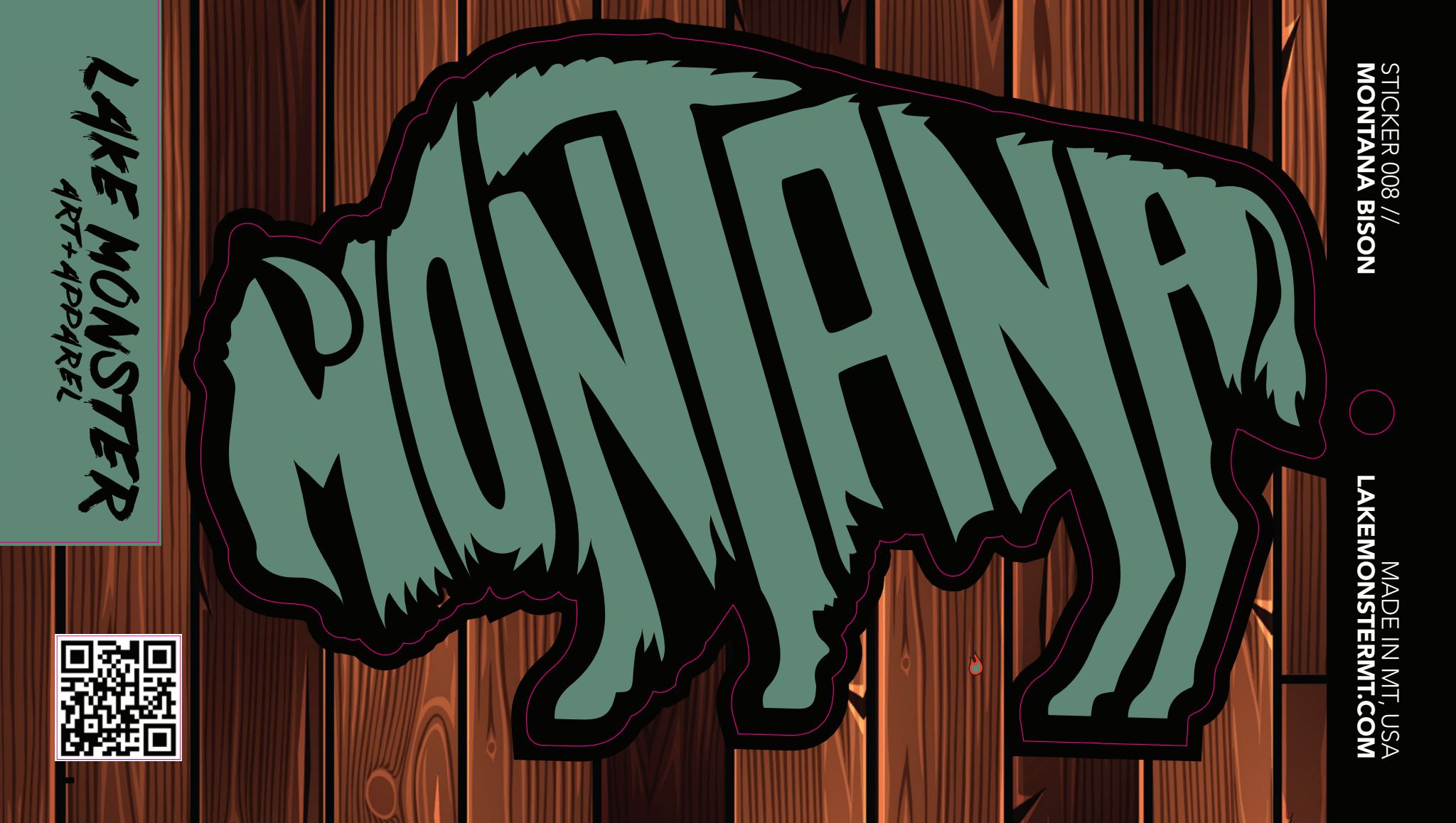 Montana Bison | Sticker - Image 4