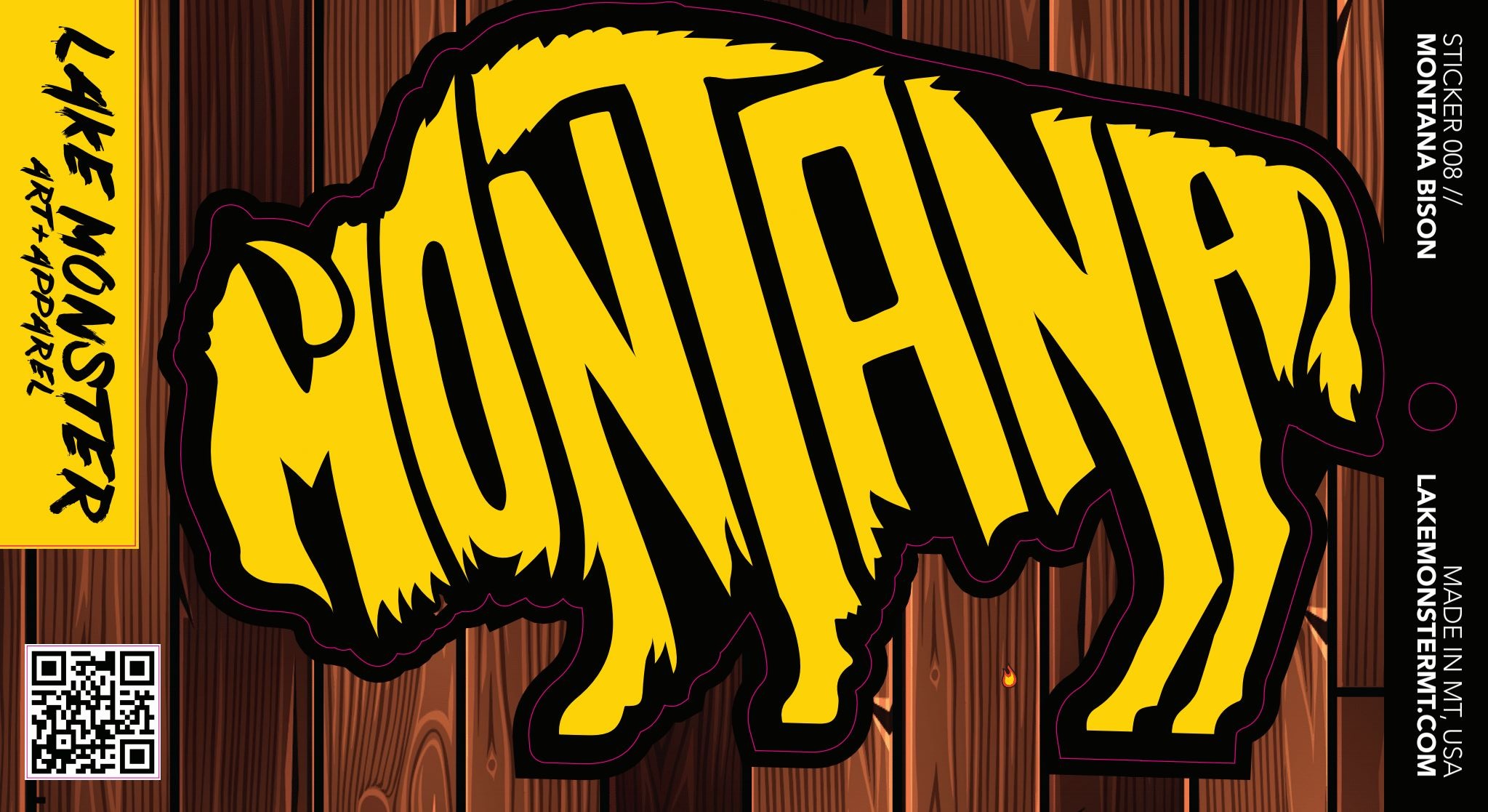 Montana Bison | Sticker - Image 2