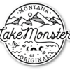 Monster line sticker design from Lake Monster
