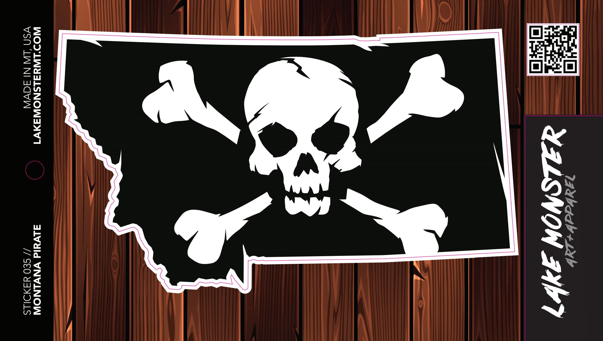 Montana Pirate | Sticker - Image 2