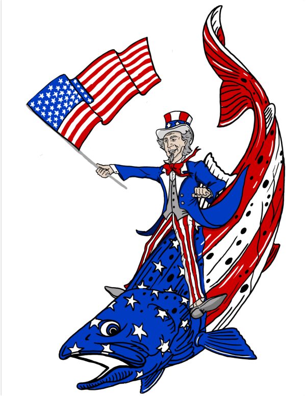 Trout Rider USA | Sticker