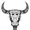 Yellowstone Bison Skull | Sticker